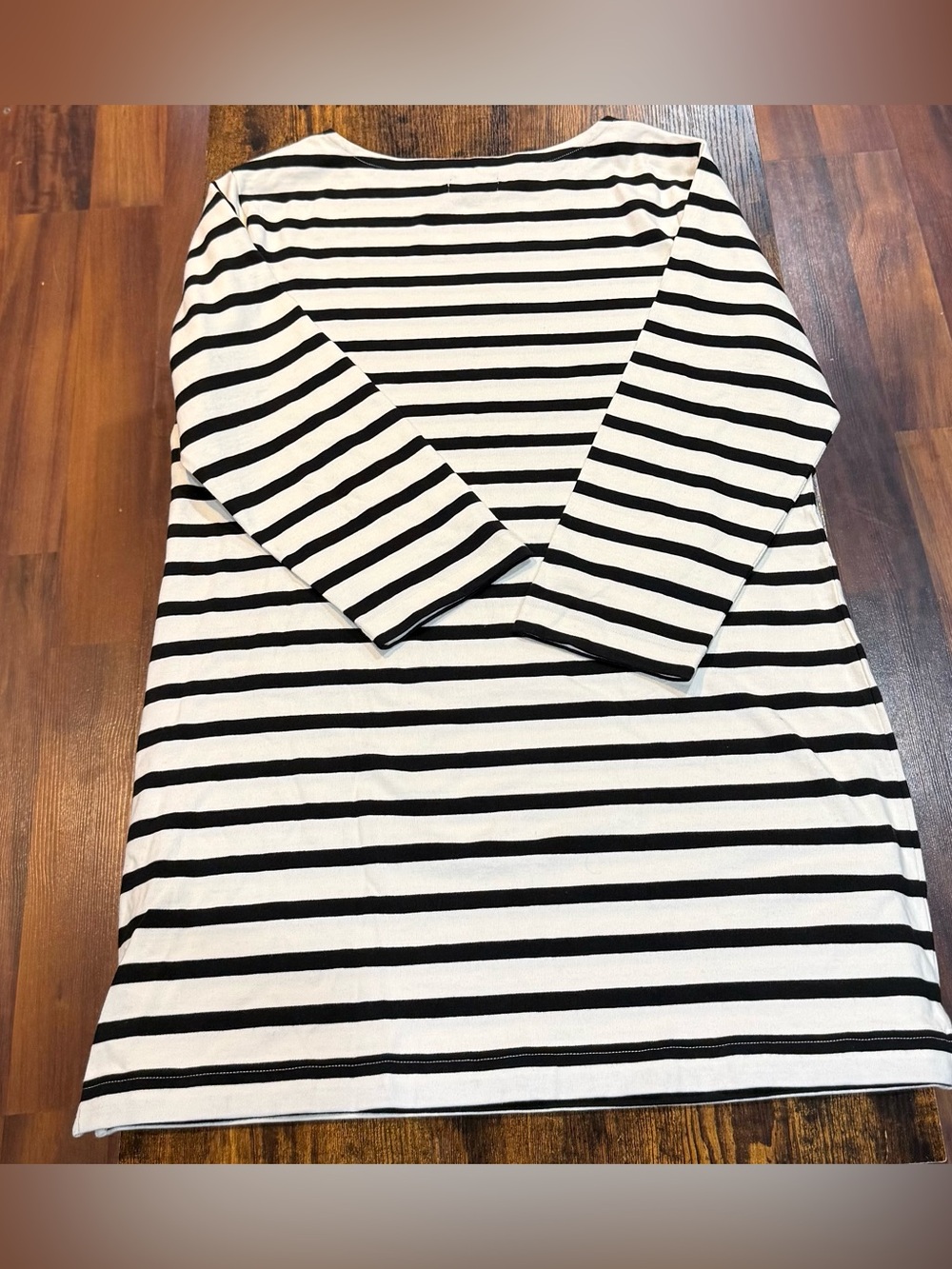 J.Crew Mariner Cloth Striped Shirt Dress XL Gold Buttons Nautical Preppy - Picture 4 of 10